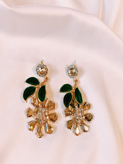 Tropical Emerald Earrings - AlamodBoutique